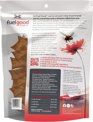 Puppers Crunchy Chicken with Bone Marrow & Bone Broth High Protein Crunchy Dog Treats, 12-oz bag