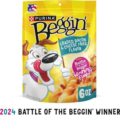 Loaded Bacon & Cheese Fries Flavor Soft & Chewy Dog Treats, 6-oz pouch