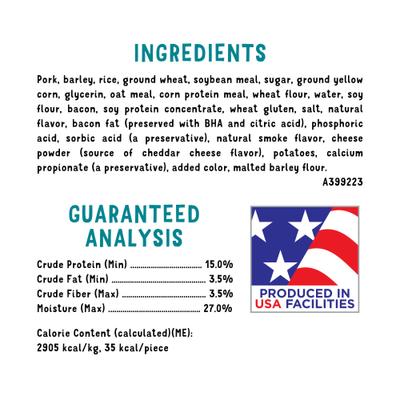 Loaded Bacon & Cheese Fries Flavor Soft & Chewy Dog Treats, 6-oz pouch