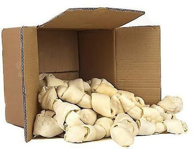 Golosinas para perros con huesos de cuero crudo de 8 a 10 pulgadas, 16 unidades