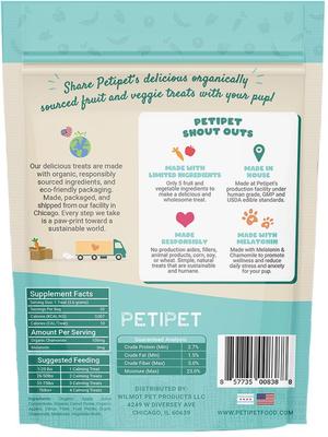 Calming Bites with Melatonin + Chamomile Apple & Carrot Flavored Soft Chew Calming Supplement for Dogs, 7-oz bag
