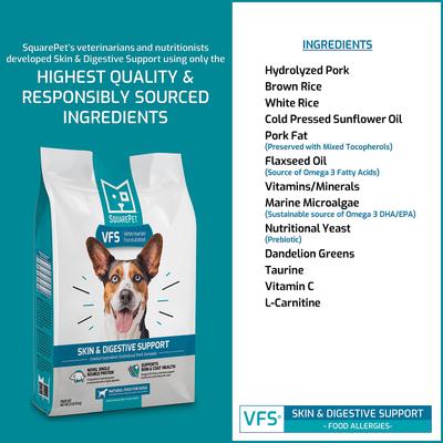 VFS Skin & Digestive Support Dry Dog Food, 22-lb bag