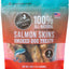 Smoked Salmon Skins Grain-Free dehydrated Dog Treats, 4-oz bag