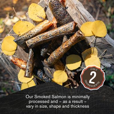 Smoked Salmon Skins Grain-Free dehydrated Dog Treats, 4-oz bag