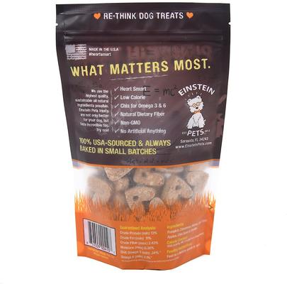 Wheat-Free Pumpkin Time Real Pumpkin, Cinnamon & Chia Natural Oven Baked Dog Treats, 8-oz bag