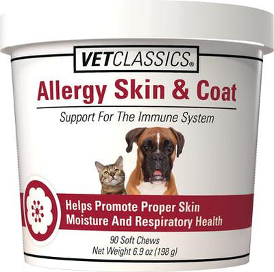 Allergy Skin & Coat Soft Chews Dog & Cat Supplement, 90 count
