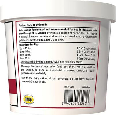 Allergy Skin & Coat Soft Chews Dog & Cat Supplement, 90 count