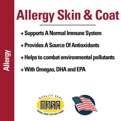 Allergy Skin & Coat Soft Chews Dog & Cat Supplement, 90 count