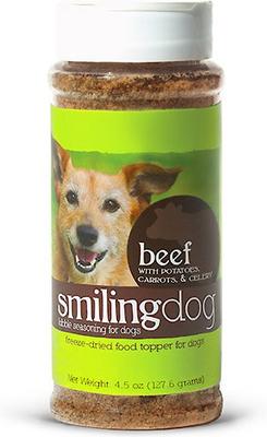 Smiling Dog Kibble Seasoning Wild-Caught Salmon Dog Food Topper, 6.2-oz jar