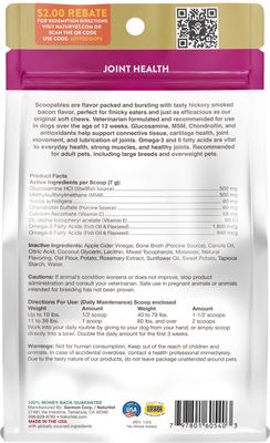 Scoopables Glucosamine DS Plus Level 2 Moderate Joint Care Dog Supplement, 11-oz bag