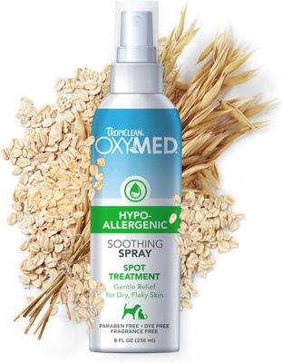 OxyMed Hypoallergenic Gentle Itchy Skin Relief Dog & Cat Spray, 8-fl oz bottle