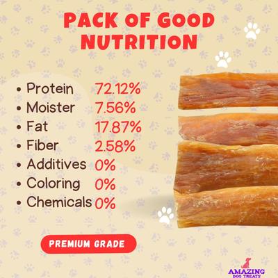 Backstrap Beef Tendon Dog Treats, 8-oz bag