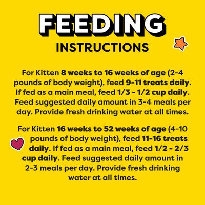 Chicken & Dairy Flavor Crunchy & Soft Kitten Treats, 6.3-oz bag