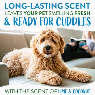 Bundle: TropiClean Deodorizing Aloe & Coconut Shampoo, 20-fl oz bottle + Lime & Coconut Deodorizing Dog & Cat Spray, 8-fl oz bottle