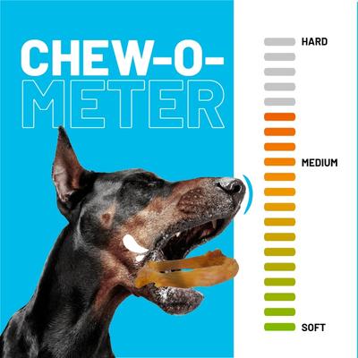 All-Natural Beef Tendon Rings Hard Chew Dog Treats, 5 Count