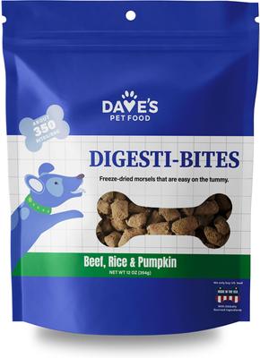 Beef, Rice & Pumpkin High-Protein Freeze-Dried Dog Treats, 12-oz bag