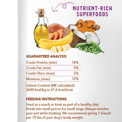 Bundle: Health Extension Oven Baked Peanut Butter Recipe with Banana + Oven Baked Lamb Recipe with Blueberries Dog Treats
