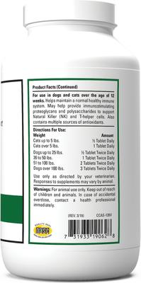 CAS Options Extra Strength Immune & Antioxidant Support Chewable Tablets Dog & Cat Supplement, 120 count