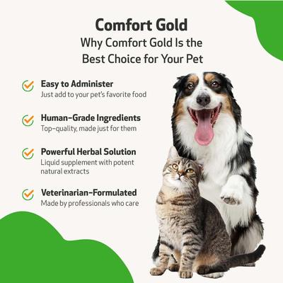 Comfort GOLD for Occasional Discomfort for Cats & Dogs, 2-oz bottle