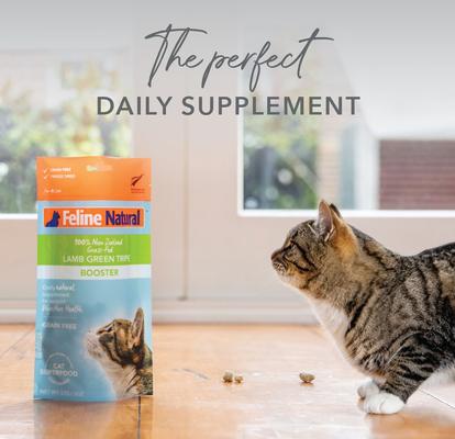 Booster Lamb Green Tripe Freeze-Dried Cat Food Topper, 2-oz bag