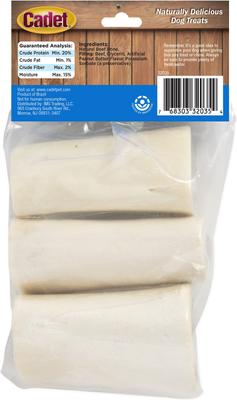 Stuffed Shin Bones Peanut Butter Flavor Dog Bones, Small, 3 count