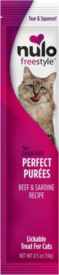 Freestyle Perfect Purees Tuna & Scallop Recipe Grain-Free Lickable Cat Treats, 0.5-oz, case of 48