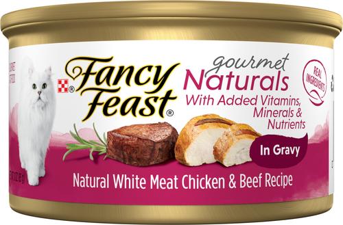 Gourmet Naturals White Meat Chicken Recipe in Gravy Canned Cat Food, 3-oz, case of 12