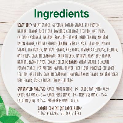 Healthy Edibles Natural Long-Lasting Dog Chew Treats, Variety Pack, X-Small, 3 count