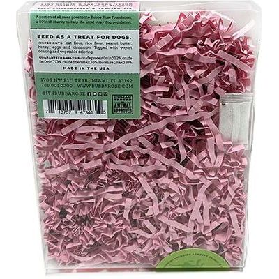 Galletas crujientes para perros con sabor a mantequilla de maní natural para cumpleaños de niña, 4 unidades