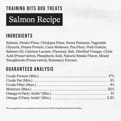 Salmon Recipe Grain-Free Soft & Chewy Training Bits Dog Treats, 4-oz bag