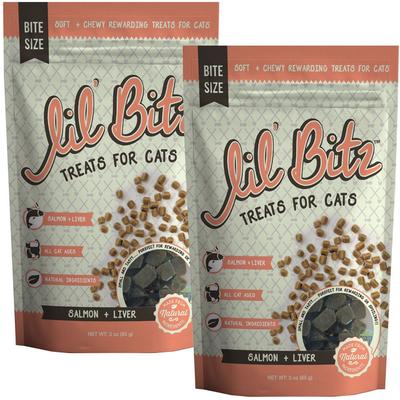 Salmon & Liver Cat Treats, 3-oz bag, bundle of 2