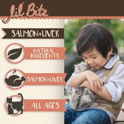 Salmon & Liver Cat Treats, 3-oz bag, bundle of 2
