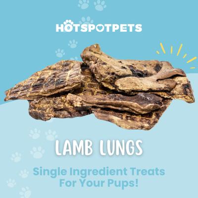 Lamb Lungs Dehydrated Dog Treats, 7-oz bag
