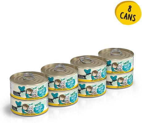Bundle: BFF Play Pate Lovers Chicken Checkmate + Play Pate Lovers Chicken & Turkey Topsy Turvy Wet Cat Food