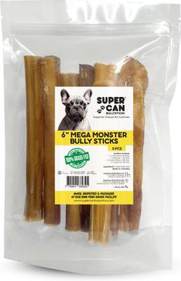 6-in Mega Monster Bully Sticks Dog Treats, 5 count