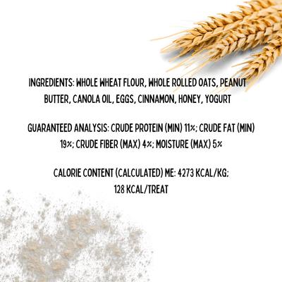 Fang-tastic Peanut Butter & Honey Assorted Crunchy Dog Treats, 18 count