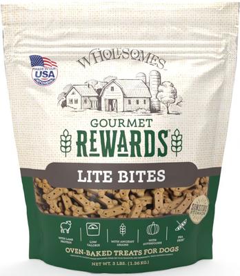 Rewards Lite Bites Biscuit Dog Treats, 3-lb bag
