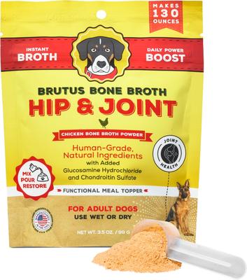 Probiotic Pork Instant Bone Broth Powder Grain-Free Digestive Health Dog Food Topper, 3.5-oz pouch