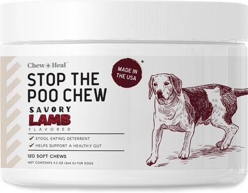 Roasted Lamb Stop The Poo Soft Chew Coprophagia & Digestive Supplement for Dogs, 120 count