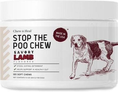 Roasted Lamb Stop The Poo Soft Chew Coprophagia & Digestive Supplement for Dogs, 120 count