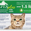 Topical Flea & Tick Treatment for Cats, >1.5 lbs, 6 doses