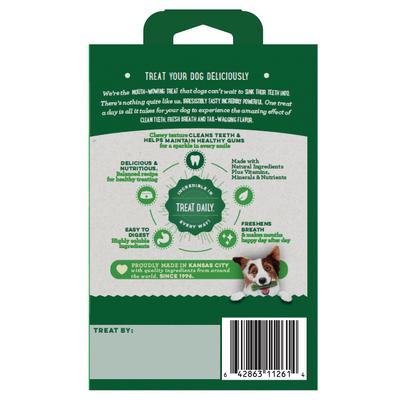 Original Natural Chicken Teenie Holiday Dental Dog Treats, 22 count