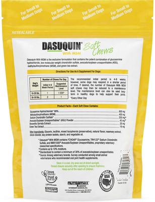 Bundle: Nutramax Welactin Canine Omega-3 Liquid + Dasuquin with MSM Soft Chews Joint Health Small/Medium Dog Supplement