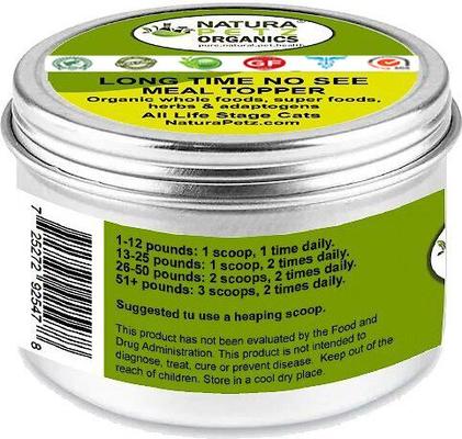 LONG TIME NO SEE MEAL TOPPER* Vision & Ocular Health Support* Cat Supplement, 4-oz jar