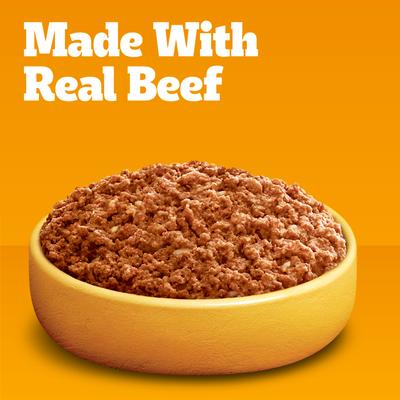 Chopped Ground Dinner T-Bone Steak Flavor Adult Canned Wet Dog Food, 13.2-oz, case of 12