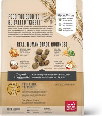 Paquete: Comida seca The Honest Kitchen Beef Whole Food Clusters + Comida integral para perros con pollo y avena