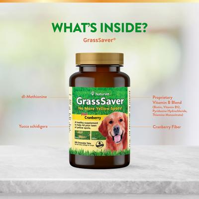 GrassSaver Chewable Tablets Urinary & Lawn Protection Supplement for Dogs, 500 count