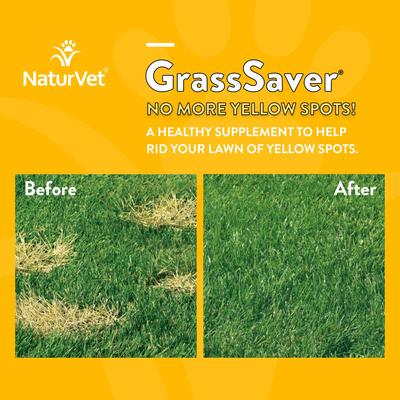 NaturVet, GrassSaver Chewable Tablets, cuidado urinario y protección del césped con DL-metionina para perros, 250 / 500 tabletas