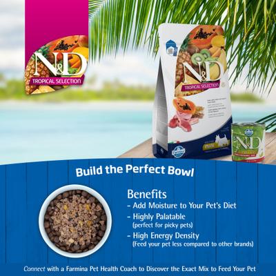 N&D Tropical Selection Lamb Adult Medium & Maxi Dry Dog Food, 22-lb bag