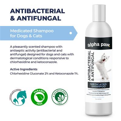 Antibacterial & Antifungal Medicated Dog & Cat Shampoo, 16-fl oz bottle